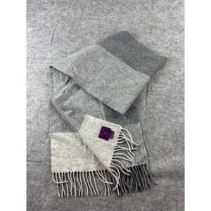 Phoenix Cashmere 100% Cashmere Winter Scarf Color Block Cozy Ski 57"x10.5" SEE